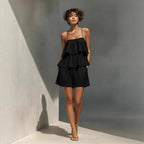 Women's Multi-Layer Ruffle Camisole & Shorts Set