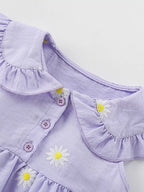 Children's Daisy Peter Pan Collar Sleeveless Dress