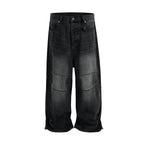 NOIR BAGGY BIKER DENIM