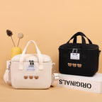 Waterproof Mother-Child Bag with Embroidered Bear Design