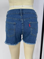 Raw Hem Denim Shorts