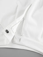Snap Detail Long Sleeve Top and Shorts Set