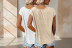 2-Pack Women's V-Neck Sleeveless Tank Tops – Loose Fit Casual Summer Beach Shirts