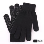 Knitted Winter Warm Touchscreen Gloves Made Of Wool