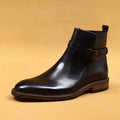 Men's Genuine Leather Square Toe Ankle Boots