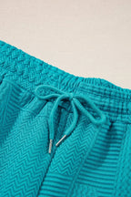 Ruffled Cap Sleeve Top and Shorts Set