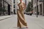 Women's Sleeveless Slimming Maxi Dress Two-Piece Set