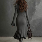 Women's Half Zip Bodycon Dress