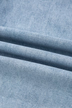 Beau Blue Bow Knot Side Detail Straight Leg Loose Jeans