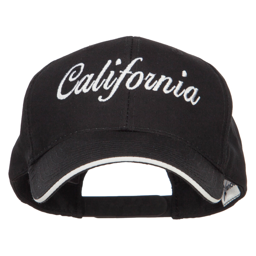 California Embroidered Oversized Twill Cap