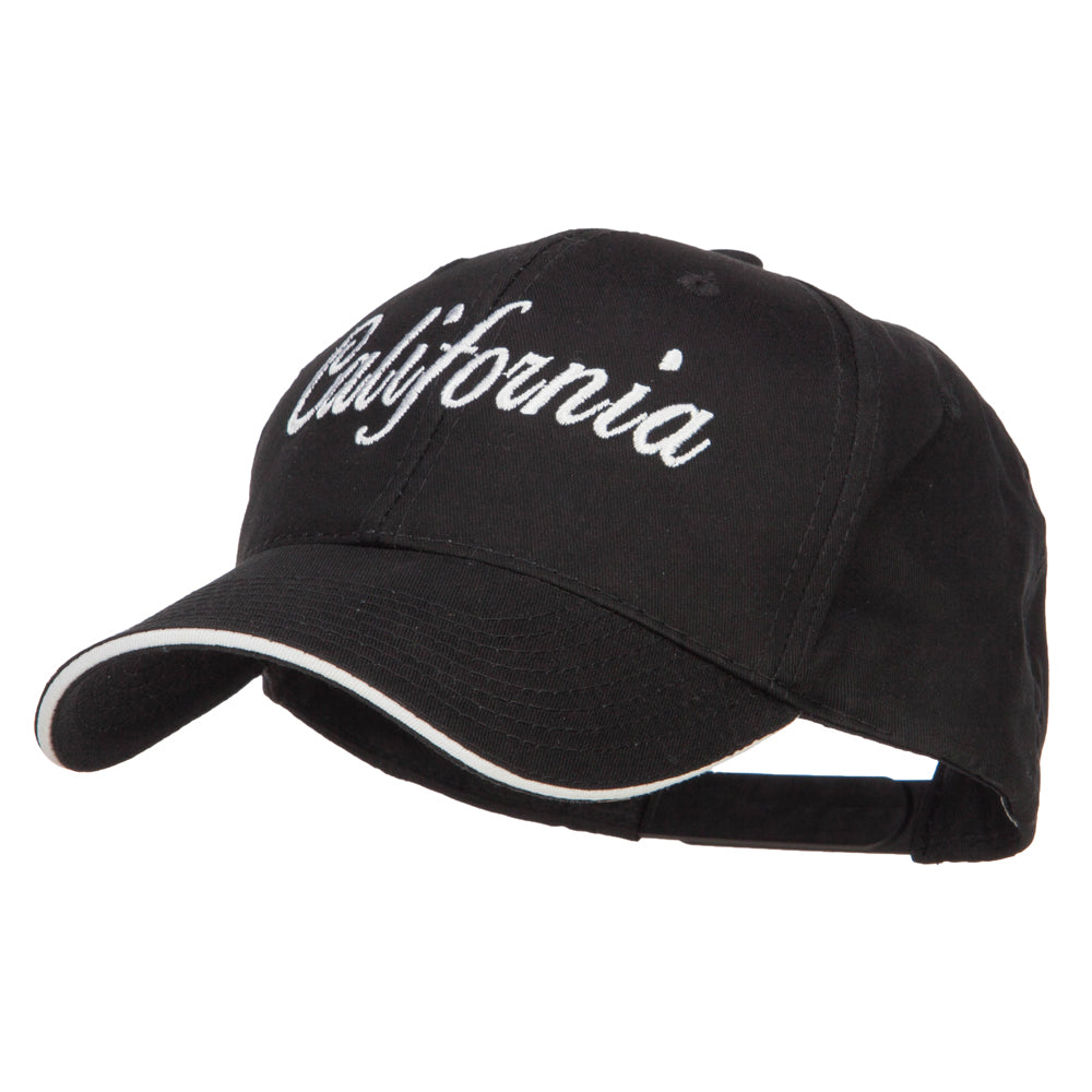 California Embroidered Oversized Twill Cap