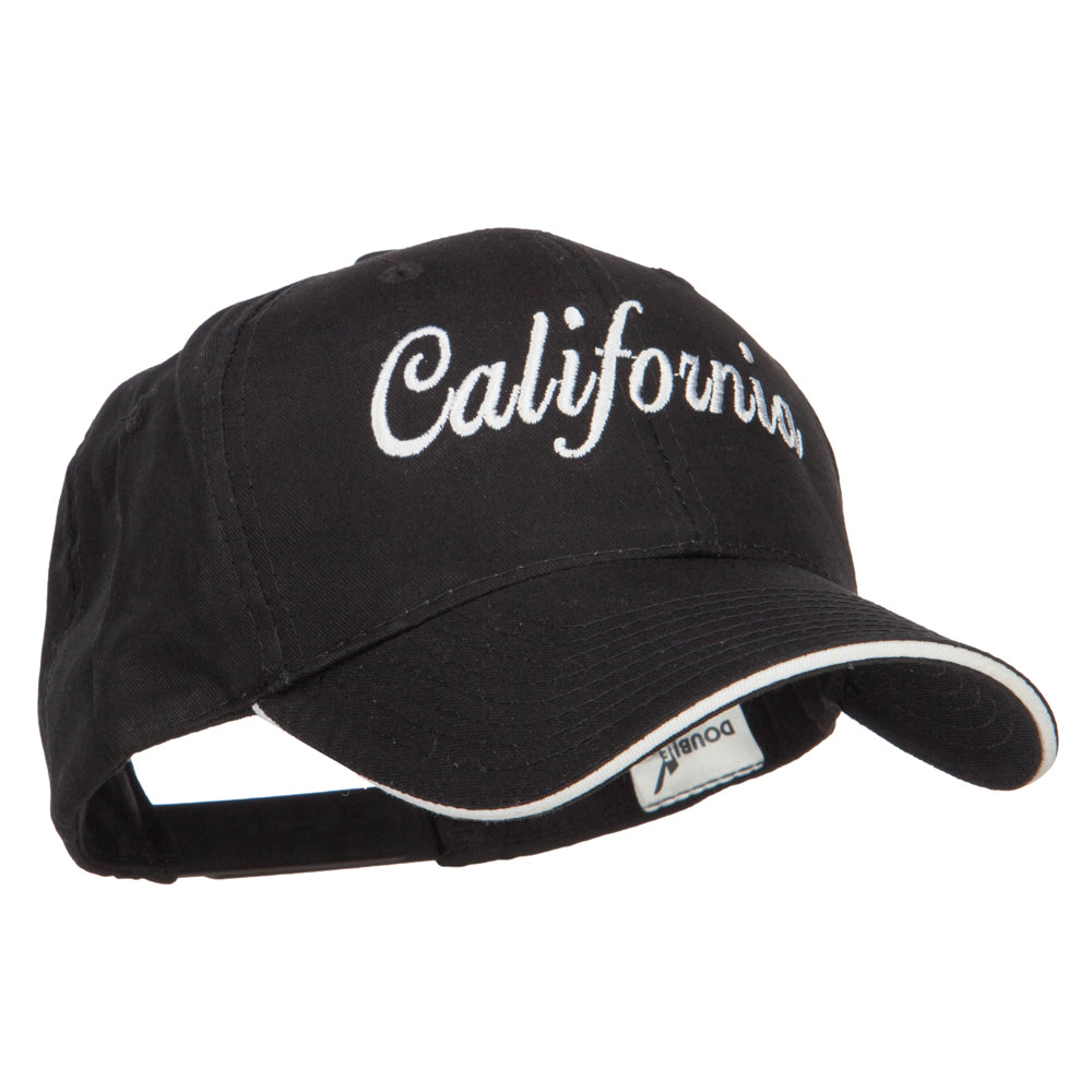 California Embroidered Oversized Twill Cap