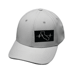 California Hat - Airmesh - Athletic Fit - Gray - Fabric Back