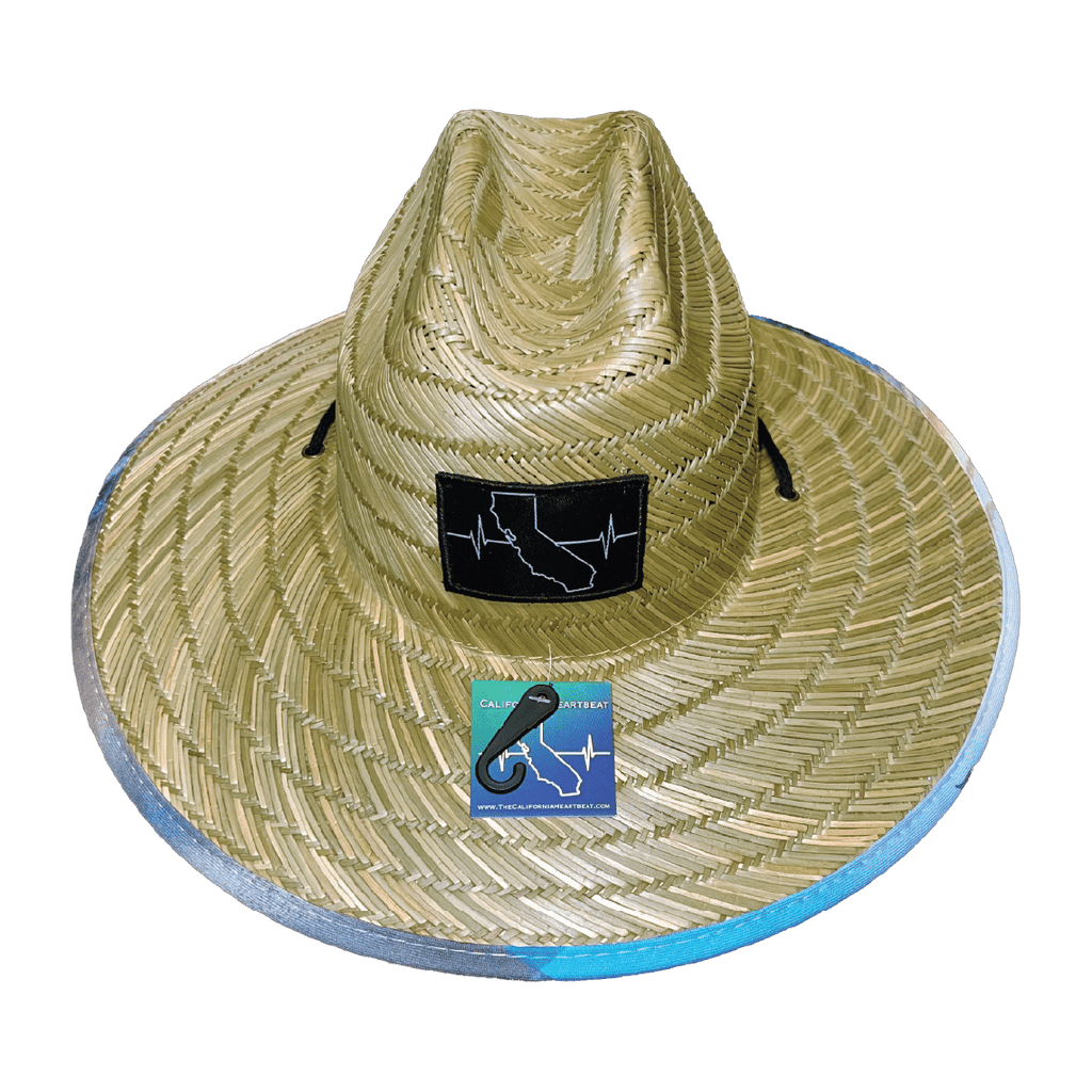 California Straw - Sun Hat - Seagulls