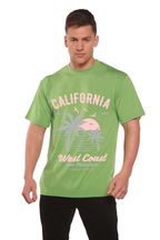 California West Coast Men's Bamboo Viscose/Organic Cotton Short Sleeve Graphic T-Shirt
