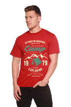 Camp Adventure Men's Bamboo Viscose/Organic Cotton Short Sleeve Graphic T-Shirt