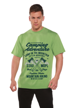 Camping Adventure Men's Bamboo Viscose/Organic Cotton Short Sleeve Graphic T-Shirt