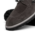 26-220-GRY CAMPO Sueded Goatskin Lace Up, Grey