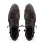 26-220-GRY CAMPO Sueded Goatskin Lace Up, Grey
