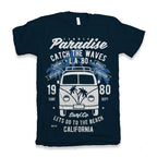 Catch The Waves Men's Bamboo Viscose/Organic Cotton Short Sleeve Graphic T-Shirt