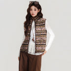 Retro Stand-collar Lamb Wool Vest Women's Cardigan Jacket For Autumn And Winter Layering