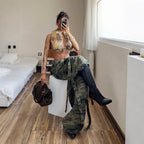 Womens Fashion Retro Street-style Cropped Backless Sleeveless Vest