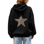Womens Fashionable Casual Fleece Printed Hoodie