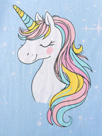 Children's Unicorn Ruffle Sleeve Casual Dress