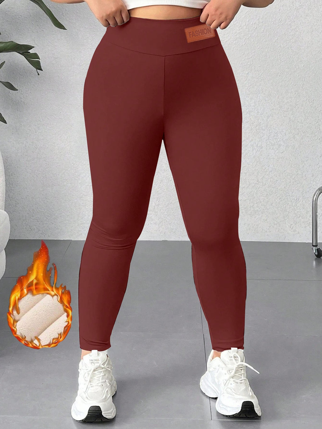 Women’s Plus Size Thermal Yoga Set | 4-Piece Activewear Outfit