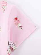 Children's Ice Cream Print Casual Dress