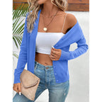 Women’s V‑Neck Button‑Down Cardigan Knit Sweater