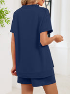 Round Neck Short Sleeve T-Shirt and Shorts Set