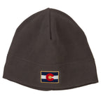 Colorado Flag Embroidered Big Size Fleece Beanie