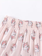 Children's Unicorn Ruffle Sleeve Top and Shorts Set