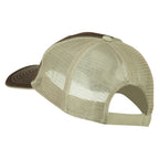 Captain Embroidered Big Size Garment Washed Mesh Cap