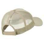 Captain Embroidered Big Size Garment Washed Mesh Cap