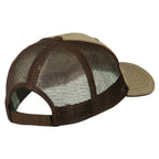 Captain Embroidered Big Size Garment Washed Mesh Cap