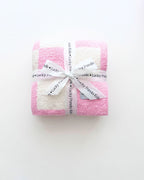 Checkered Plush Blanket | Pink