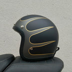 Low Profile Vintage Motorcycle Helmet - DOT and ECE Approved
