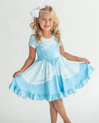Cinderella Princess - Girls Hugs Twirl Dress with Pockets