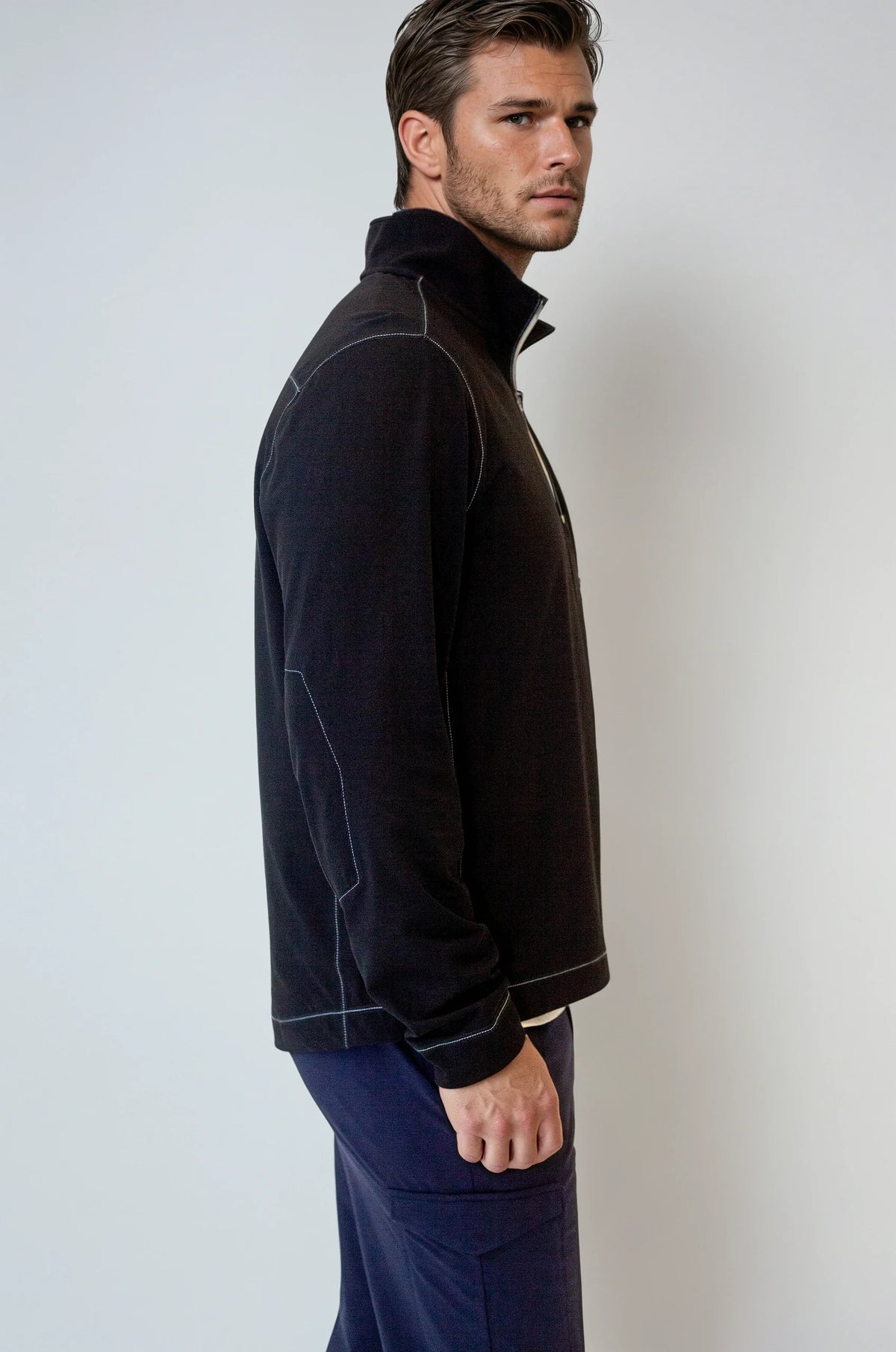 Buki Travel Half Zip - Black