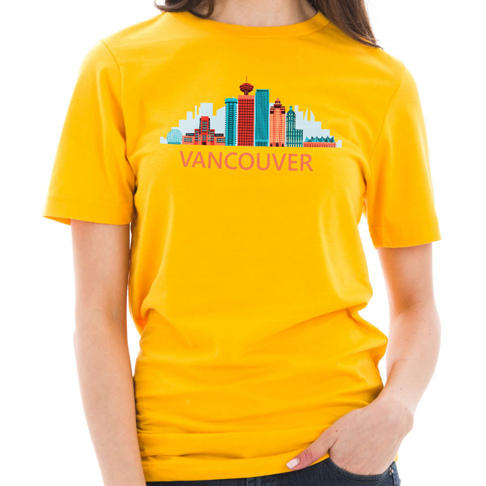 Downtown Vancouver Graphic Design Deluxe Jersey T-Shirt