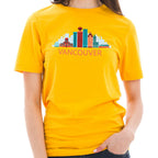 Downtown Vancouver Graphic Design Deluxe Jersey T-Shirt