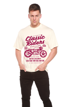 Classic Riders Men's Bamboo Viscose/Organic Cotton Short Sleeve Graphic T-Shirt