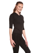Clearance Women's Bamboo Viscose/Cotton V-Necks 3/4 Sleeve T-Shirt