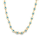 Sapphire Evil Eye Necklaces Choker