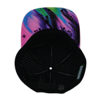 **ADULT** Color Vibes Hat - Flat Bill - Aurora - Pink / Black - Laser Mesh