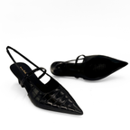 Connie Embossed Crocodile Heels
