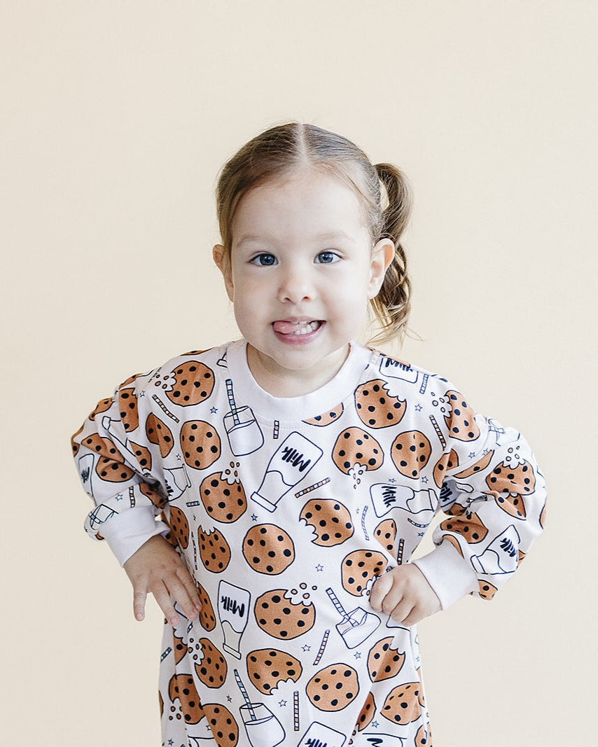 Bubble Romper | Milk & Cookies