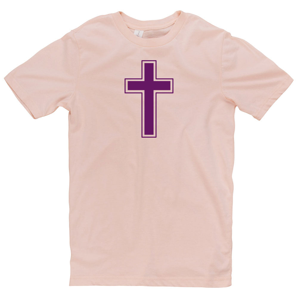 Cross Symbol Graphic Design Unisex Short Sleeve Cotton Jersey T-Shirt